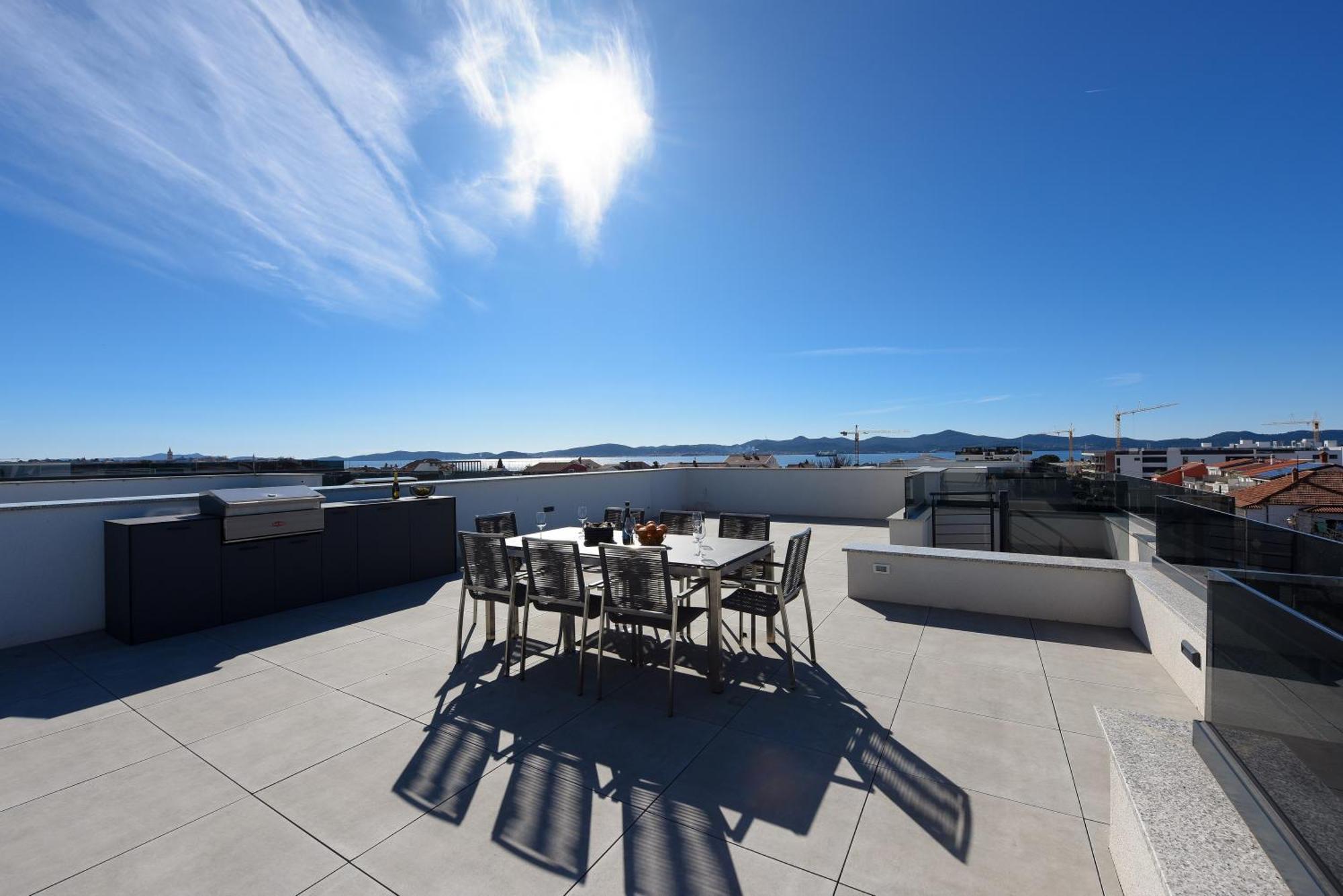 Fux Penthouse Whirlpool Meerblick Zadar Zewnętrze zdjęcie